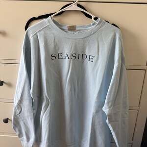 The Seaside Style Light Blue Comfort Colors Seaside Crewneck Sweatshirt
